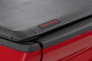 Toyota Tacoma Soft Roll-Up Bed Cover - Rough Country - Marine-Grade Vinyl - Matte Black - '24-'25
